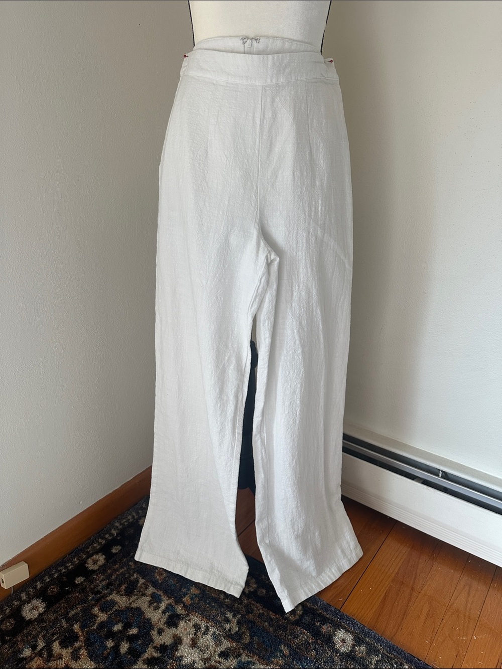 Windsor White Cotton Pant